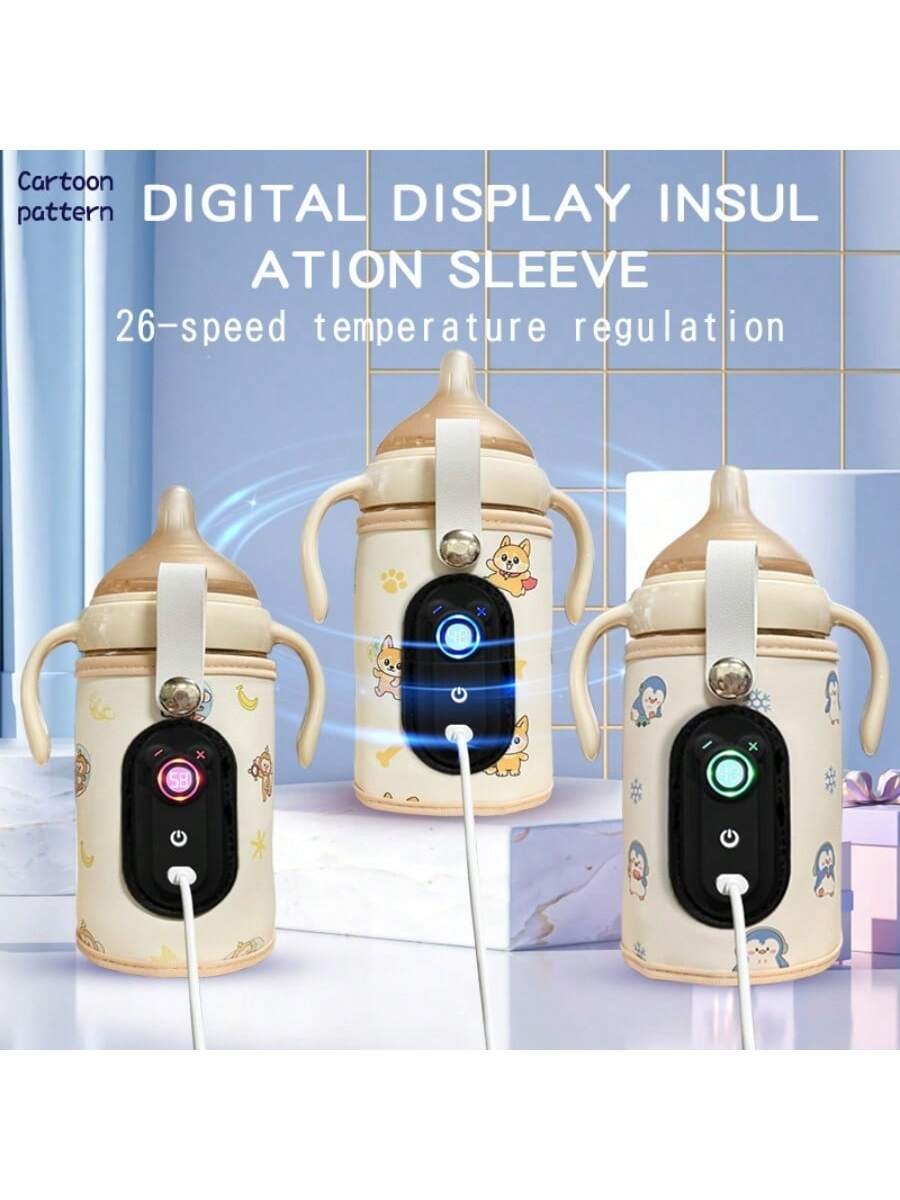 USB Portable Baby Bottle Warmer with LED Display | Travel Milk Heater | Waterproof & Universal Fit - Image 12