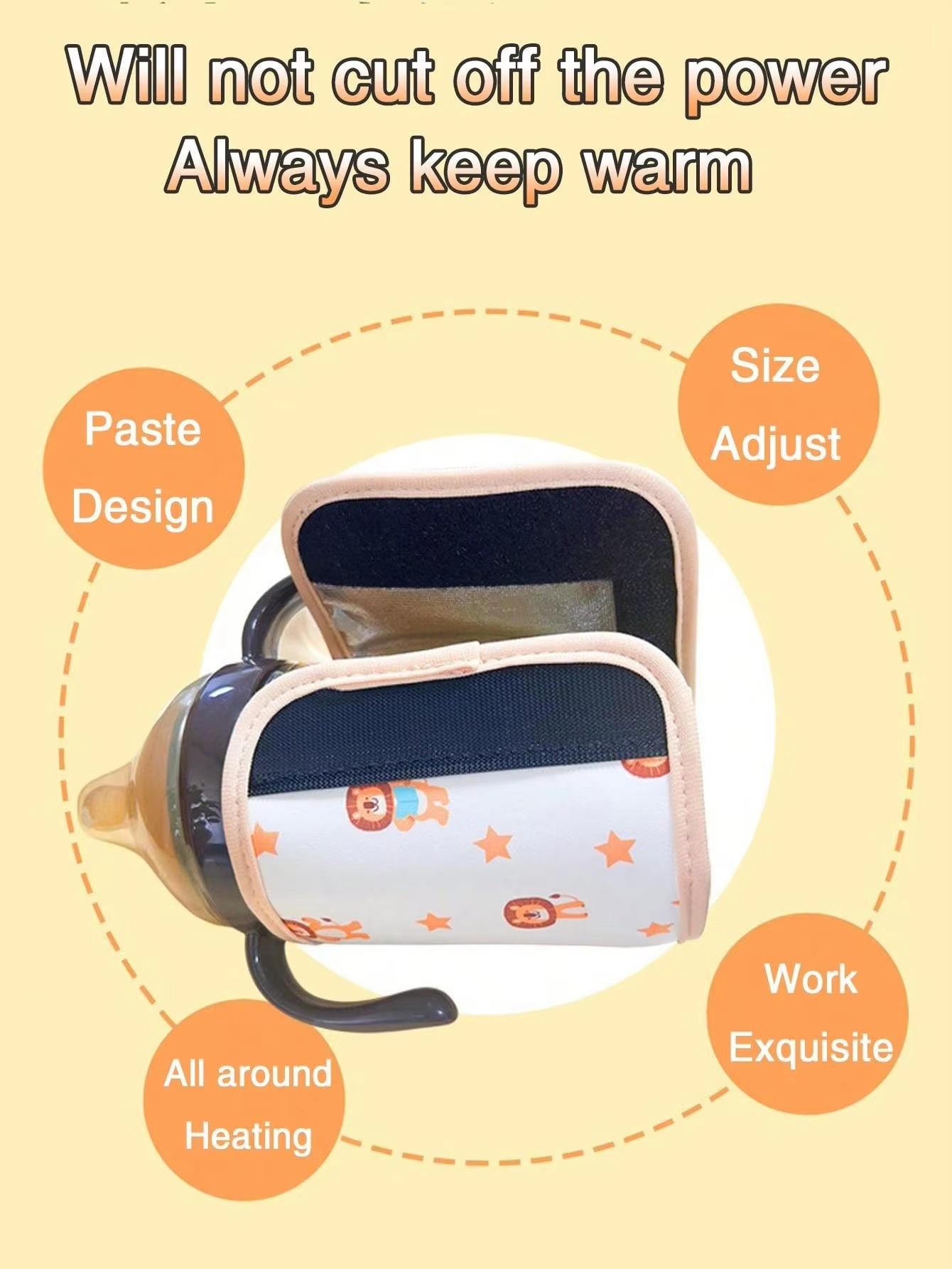 USB Portable Baby Bottle Warmer with LED Display | Travel Milk Heater | Waterproof & Universal Fit - Image 2