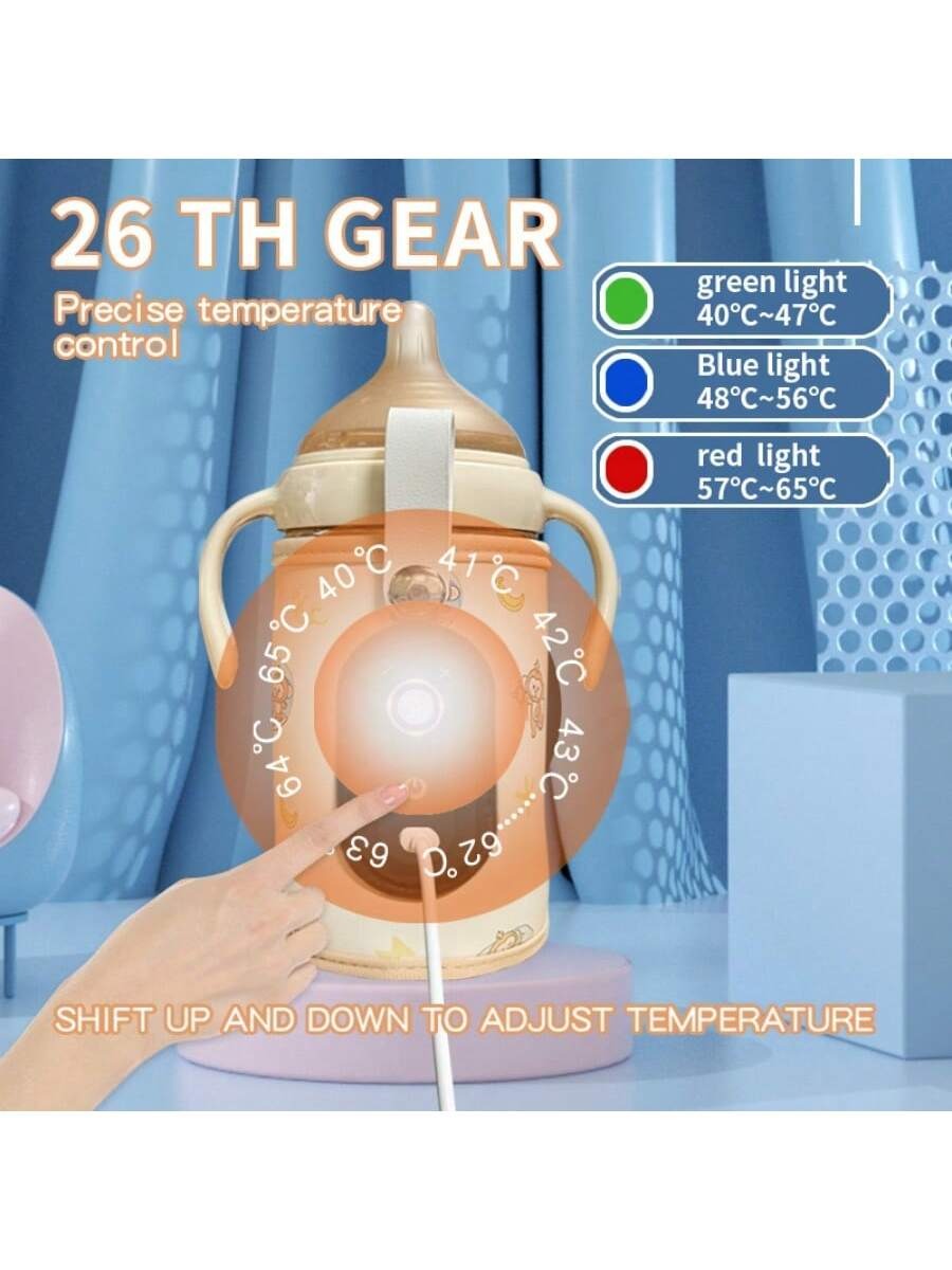 USB Portable Baby Bottle Warmer with LED Display | Travel Milk Heater | Waterproof & Universal Fit - Image 10