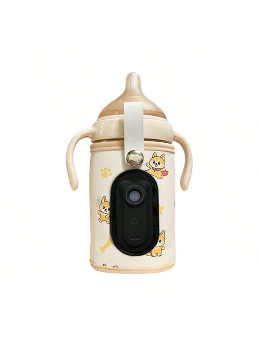 USB Portable Baby Bottle Warmer with LED Display | Travel Milk Heater | Waterproof & Universal Fit