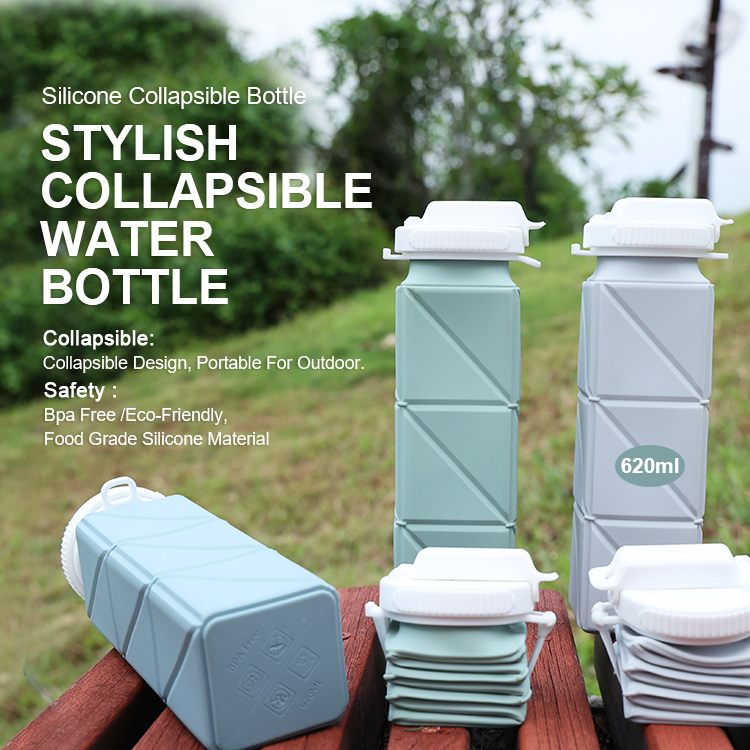 Collapsible Silicone Water Bottle - Image 2