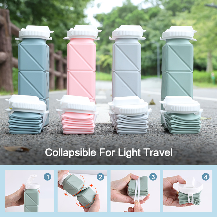 Collapsible Silicone Water Bottle - Image 4